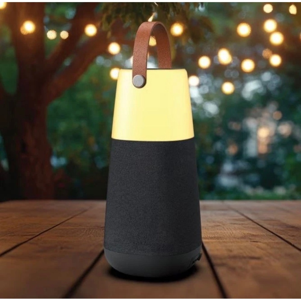 ION Glowtive Lantern Speaker Bluetooth Multi-Sync IPX5 Water Resistant Camp Hike